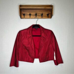 Carmen Marc Valvo‎ | Red Maroon 8 Blazer Jacket Coat